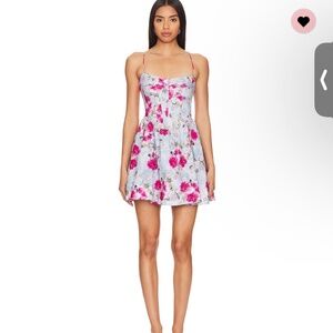 Bardot Elsie Corset mini dress in Garden Floral- Size 6(medium)